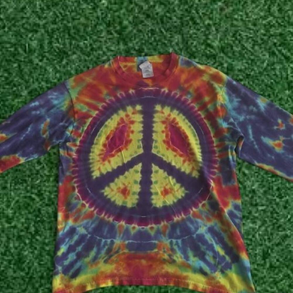 90s vintage all over tie dye long sleeve